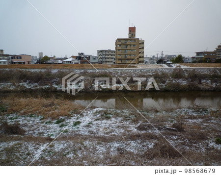 天白川 雪景色 天白川 雪景色 98568679
