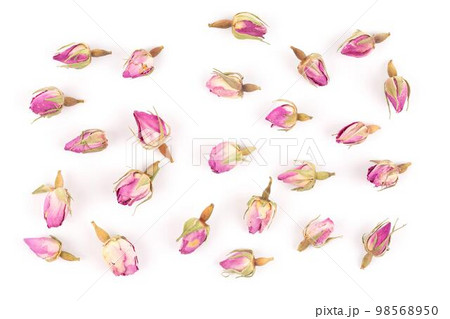 rose flower for dry tea or decoration isolated on a white background 98568950