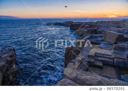 (静岡県)南伊豆入間千畳敷 夕景 (静岡県)南伊豆入間千畳敷 夕景 98570291