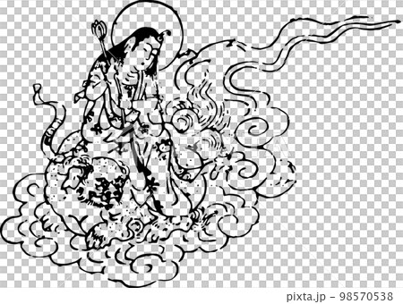 獅子に乗る女神様 獅子に乗る女神様 98570538