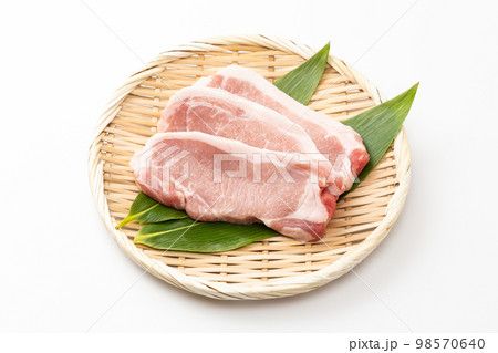 豚ロース肉　白バック 98570640
