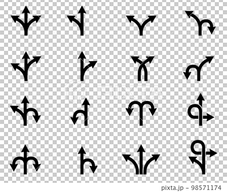 轉移箭頭圖標集 98571174