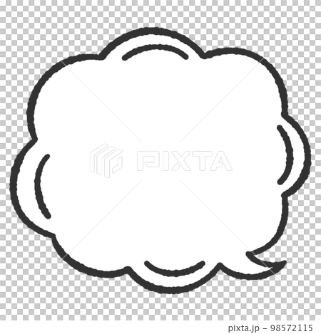 Illustration of a balloon like a cloud Illustration of a balloon like a cloud 98572115