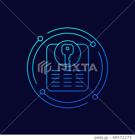private key for access line icon, vector 98572273