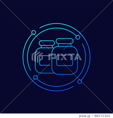 sport nutrition, protein line icon, vector sport nutrition, protein line icon, vector 98572302