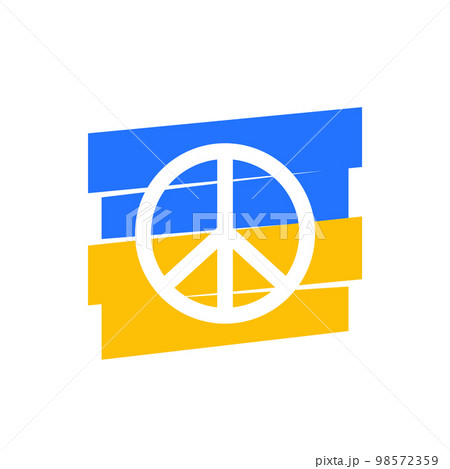 peace for Ukraine, vector art 98572359