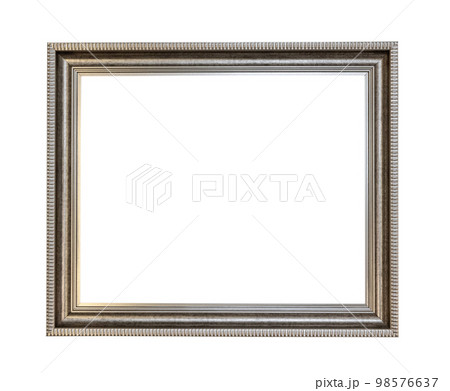 Silver Picture Frame Isolated 98576637