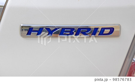 Sign Hybrid Vehicle 98576783