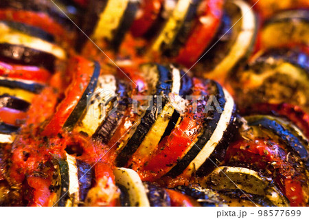Ratatouille. French dish. Close-up. 98577699