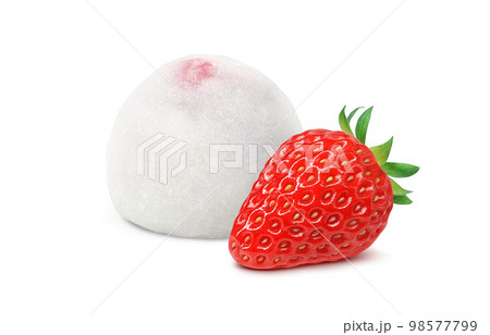 いちご大福 苺大福 イラスト リアル いちご大福 苺大福 イラスト リアル 98577799