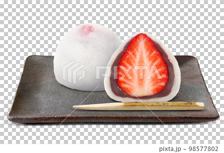 strawberry daifuku strawberry daifuku illustration real strawberry daifuku strawberry daifuku illustration real 98577802