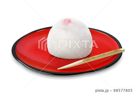 いちご大福 苺大福 イラスト リアル いちご大福 苺大福 イラスト リアル 98577805