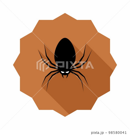 Halloween spider icon with glowing eyes, Halloween holiday. 98580041