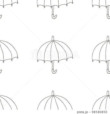 Autumn mood. Illustration in hand draw style. Seamless pattern 98580850