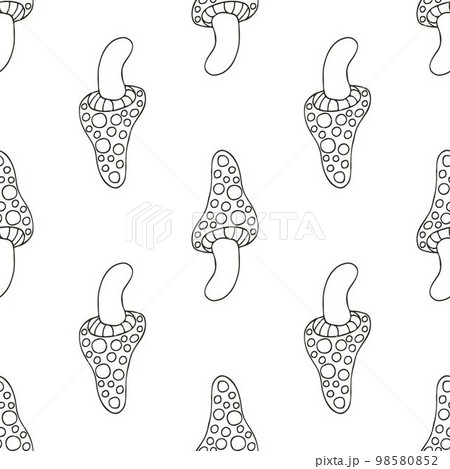 Autumn mood. Illustration in hand draw style. Seamless pattern 98580852