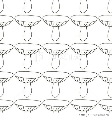 Autumn mood. Illustration in hand draw style. Seamless pattern 98580870