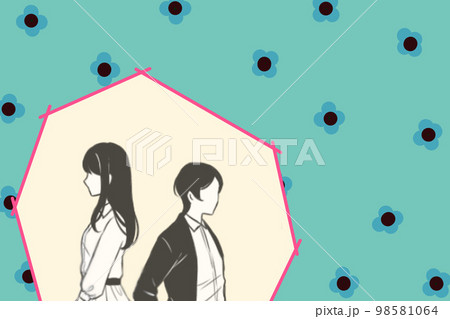 青春 男女関係 イラスト 両想い すれ違う二人 青春 男女関係 イラスト 両想い すれ違う二人 98581064
