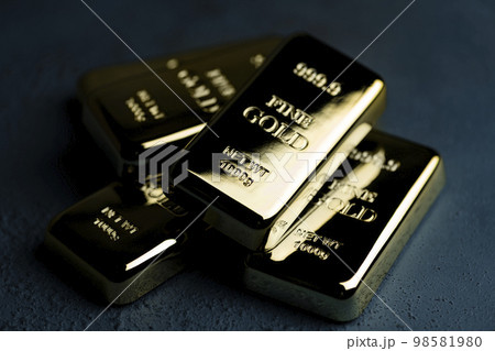 金インゴットのイメージ写真 98581980