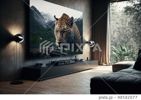 big tv in small living room