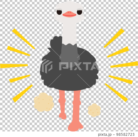 奔跑的鴕鳥性格 98582723