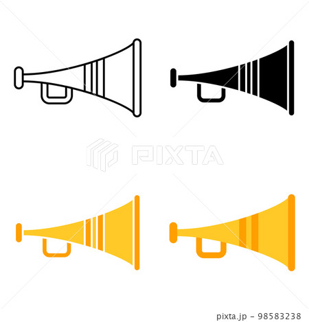 Party Horn in flat style isolated 98583238