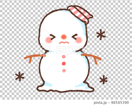 sad snowman sad snowman 98585390