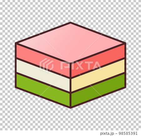 Hishimochi illustration material 98585391