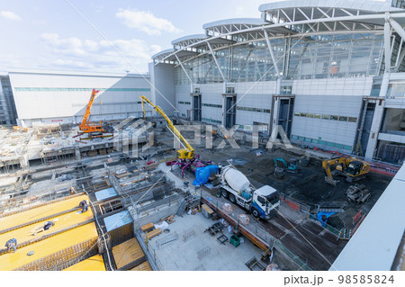 《福岡県》増改築工事中の福岡空港国際線ターミナルビル(2023年1月撮影) 《福岡県》増改築工事中の福岡空港国際線ターミナルビル(2023年1月撮影) 98585824