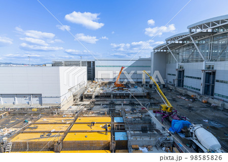 《福岡県》増改築工事中の福岡空港国際線ターミナルビル(2023年1月撮影) 《福岡県》増改築工事中の福岡空港国際線ターミナルビル(2023年1月撮影) 98585826