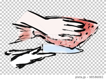 海鯛的手繪日式插圖 海鯛的手繪日式插圖 98586081