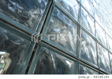 glass block wall background, interior design glass block wall background, interior design 98586184