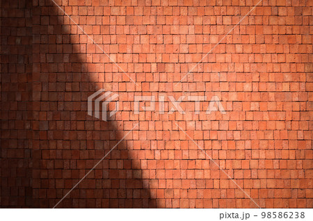 brown brick wall textured, construction industry 98586238