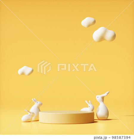 キャラクター ウサギ 新年 98587394