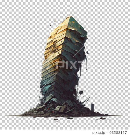 Collapsed skyscrapers Ruins 98588157