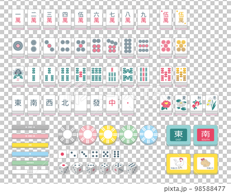 mahjong tile set 98588477