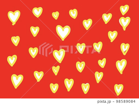 シンプルなハート背景素材 98589084