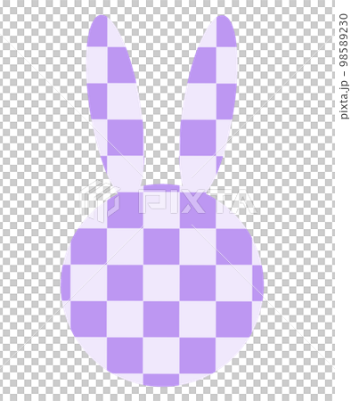 Checkered rabbit purple 98589230
