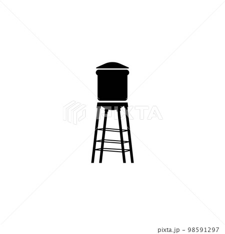 Water tower icon. Water tower icon. 98591297