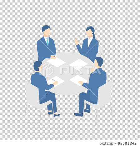people having group discussion 98591842