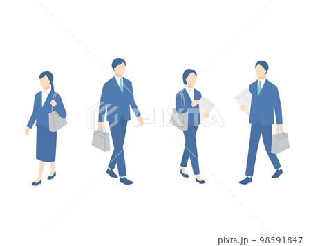 歩く就職活動中の人々 歩く就職活動中の人々 98591847