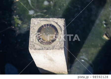 栃木・群馬・埼玉の三県境のプレート 98592128