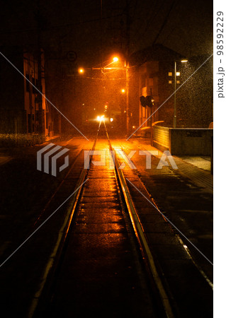 路面電車　線路 98592229