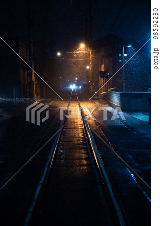 路面電車　線路 98592230