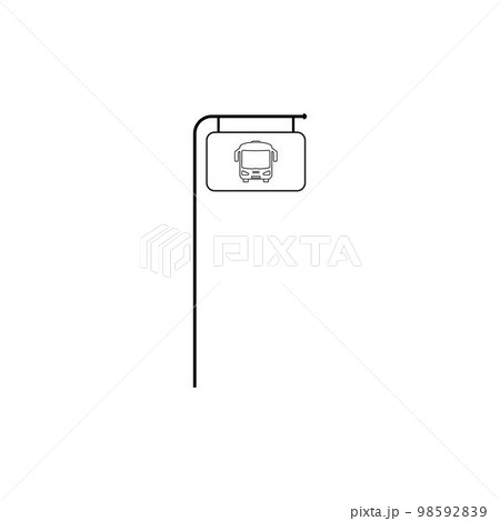 bus stop icon 98592839