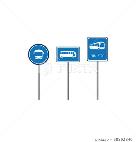 bus stop icon 98592840