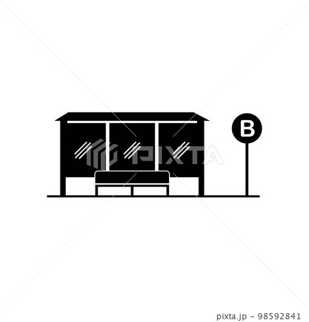 bus stop icon 98592841