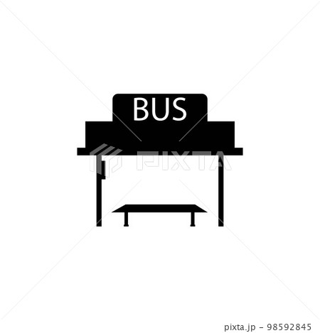 bus stop icon 98592845