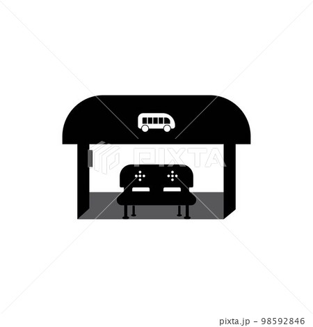 bus stop icon 98592846