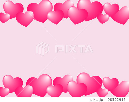 ハートの背景素材　ラブ 98592915