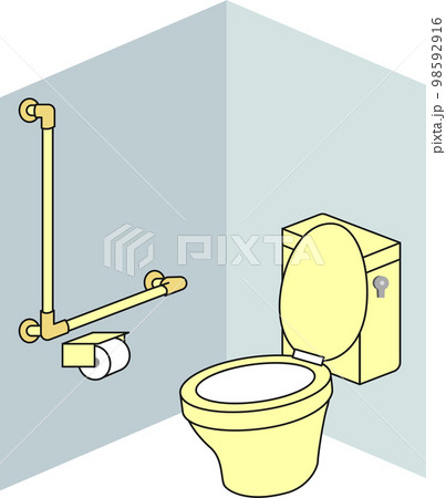 手すりのついたトイレ 98592916